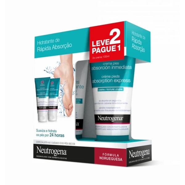 Neutrogena Pes Cr Absorc Rapida100Ml X2