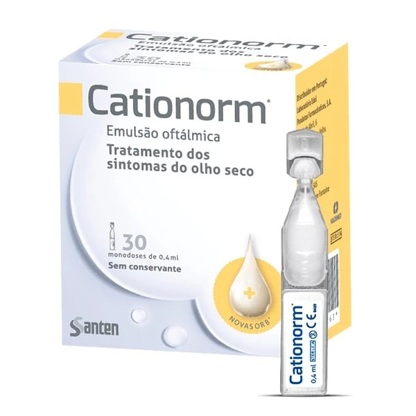 Cationorm Colirio Emul Monod 0,4 Ml X30