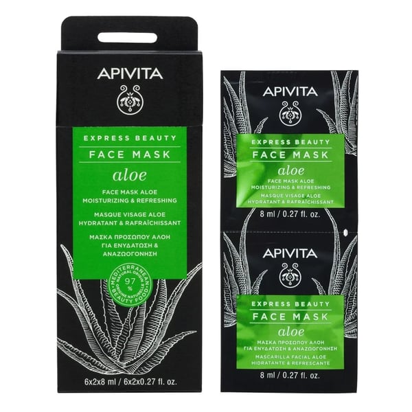 Apivita Expbeauty Masc Hidr Ref Aloe 8mlx2,
