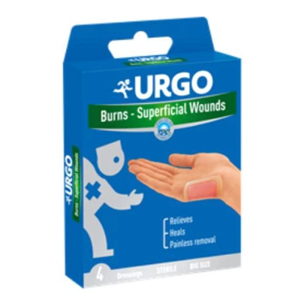 Urgo Queimaduras Penso Esteril Grd X 4