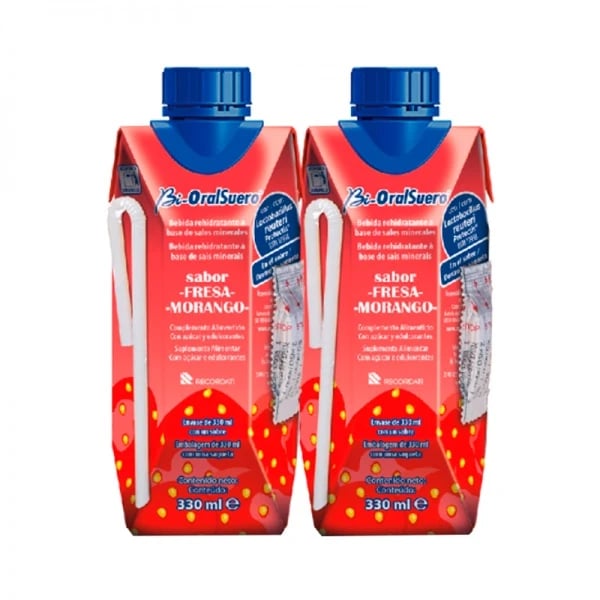 Bi-Oralsuero Morango Sol Or 330Ml X2