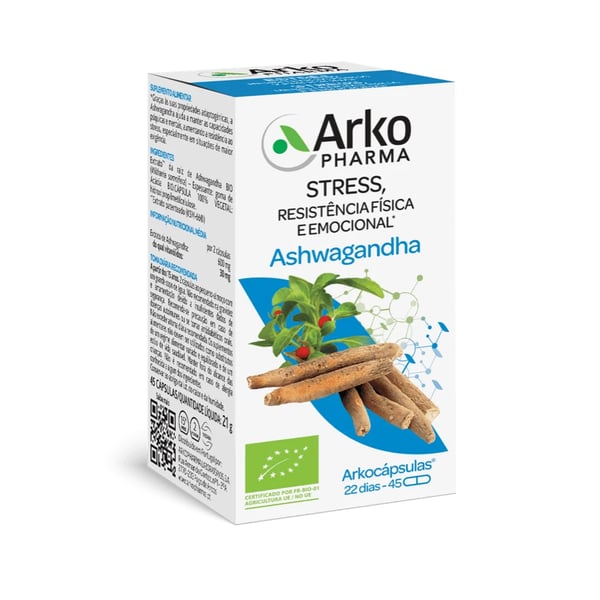 Arkocápsulas Ashwagandha Bio Caps X45,   cáps(s)