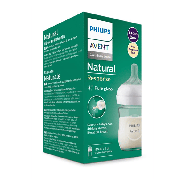 Philips Avent Bib Nat Resp Vidro 120ml,