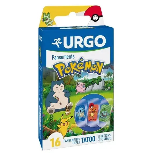 Urgo Pokémon Tattoo X16 2T,