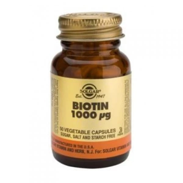 Solgar Biotina 1000 Mcg x50 cáps mole