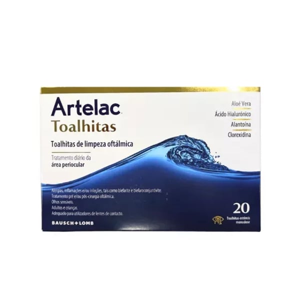 Artelac Toalhitas Limpeza Oftálmica X20,