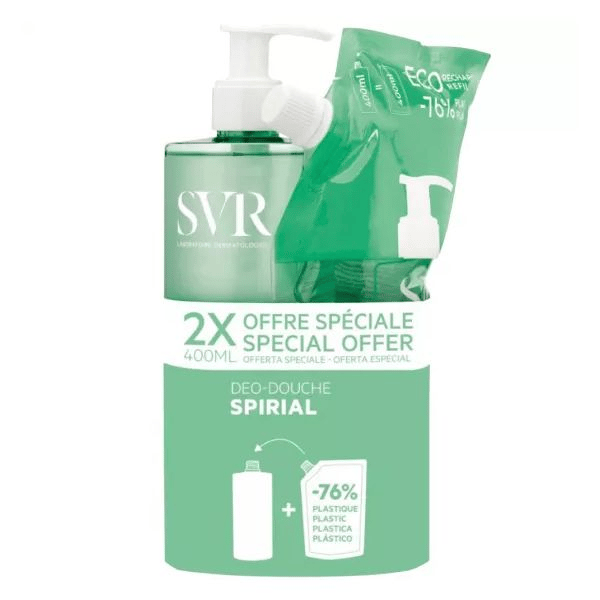 SVR Spirial Deo Duche 400Ml + Refill