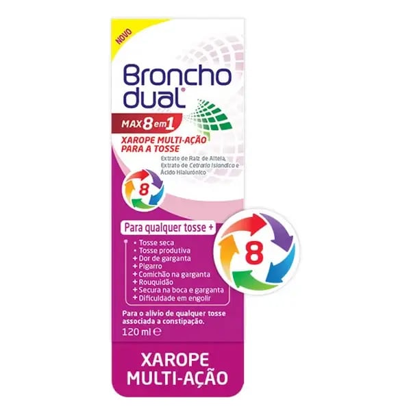 Bronchodual Max 8 em 1 Xarope 120Ml