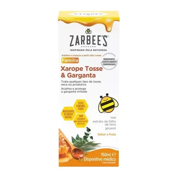 Zarbee’s Xarope Tosse e Garganta 150Ml,