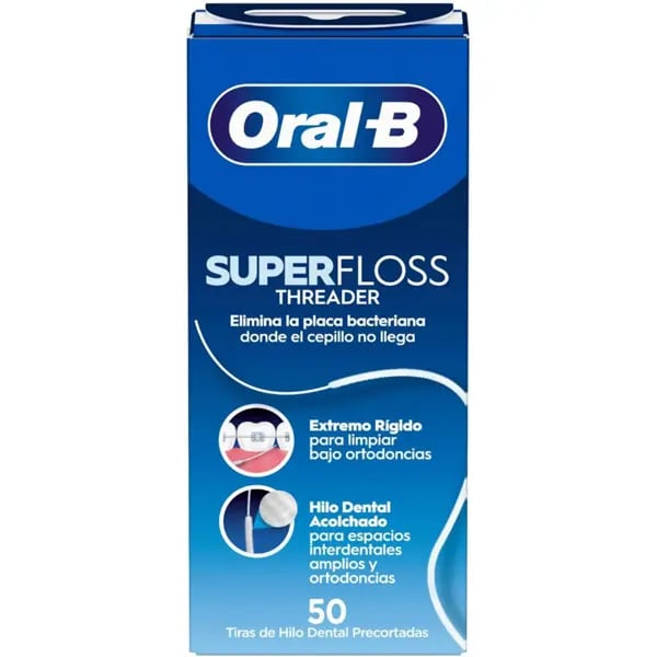 Oral B Super Floss Threader Fio DentX50,