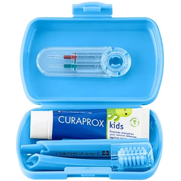 Curaprox Kids Kit Viagem Azul
